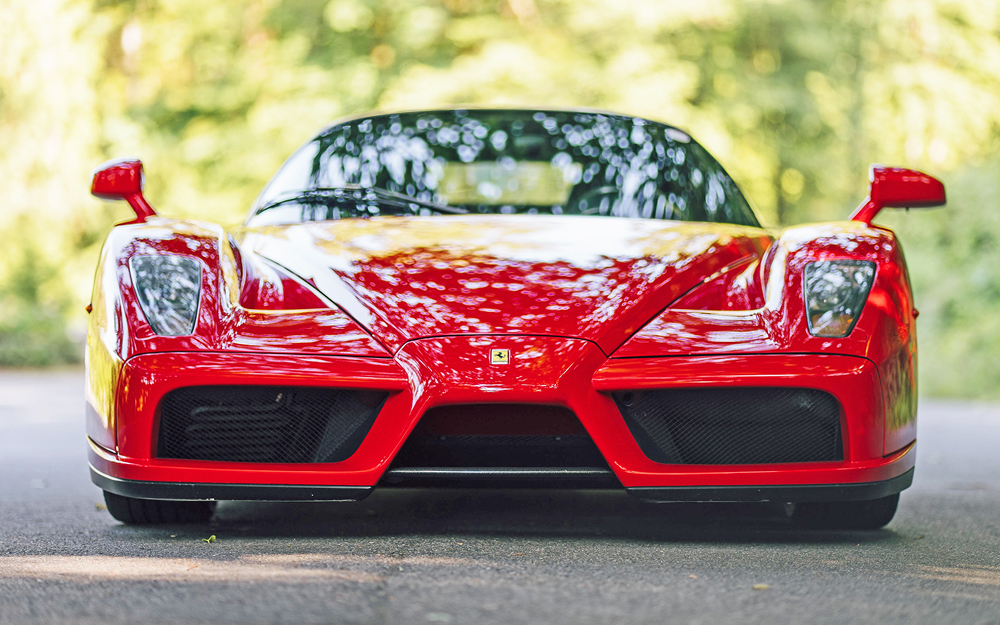 Red Ferrari Enzo front view
