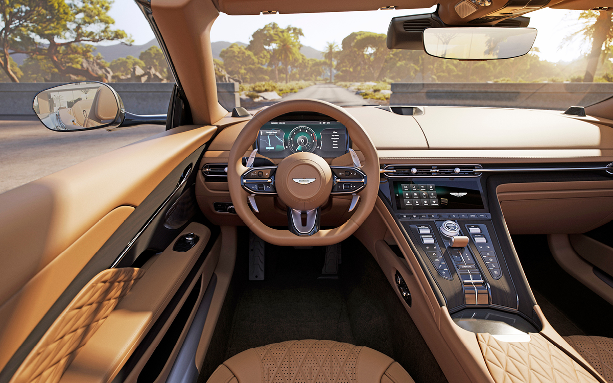 2024 Aston Martin DB12 Volante interior view