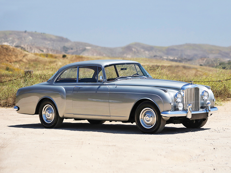 Silver 1961 Bentley S2 Continental right front view
