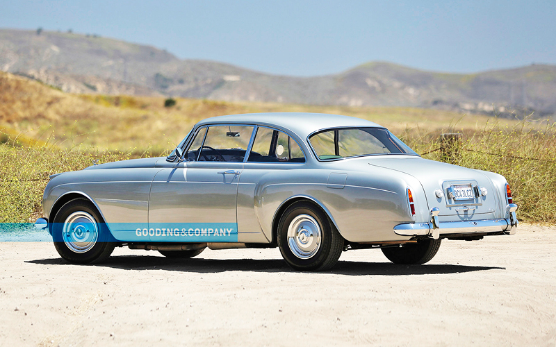 Silver 1961 Bentley S2 Continental left rear view