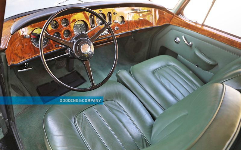 Silver 1961 Bentley S2 Continental dashboard view
