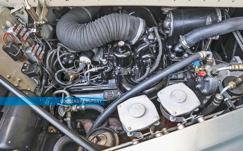 Silver 1961 Bentley S2 Continental engine view