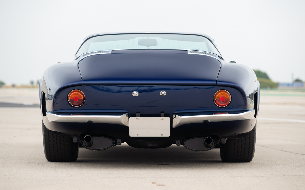 Blue Bizzarrini 5300 GT rear view