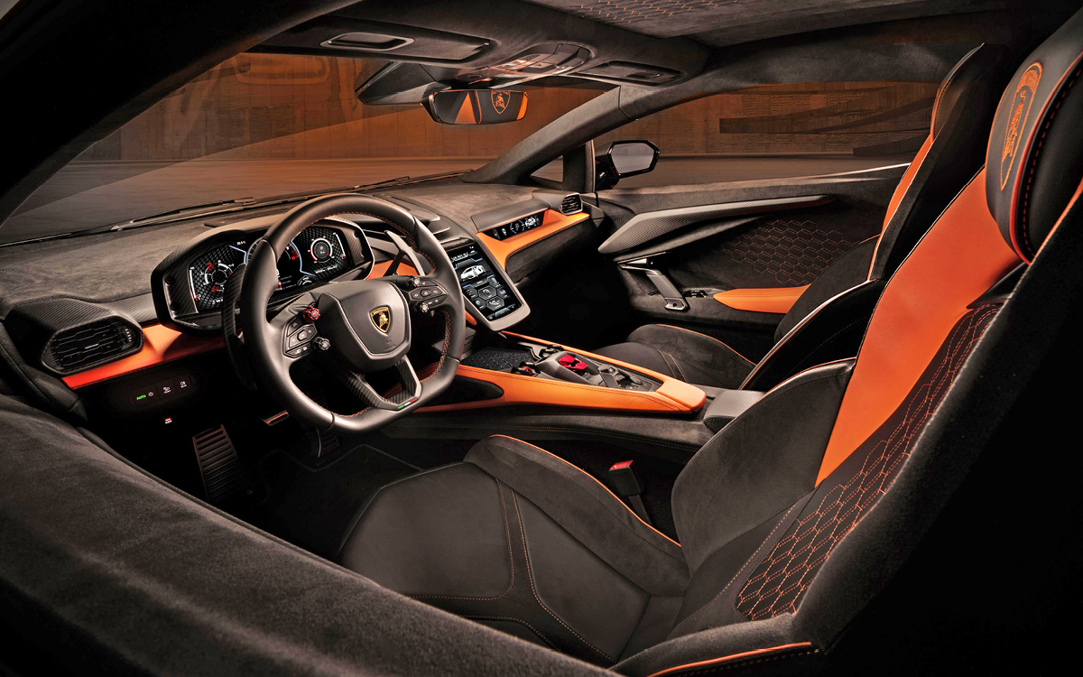 Lamborghini Revuelto interior view