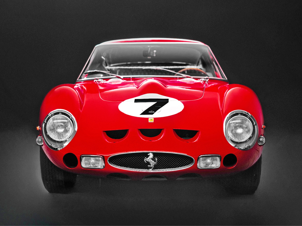 Red 1962 Ferrari 330 LM/GTO front view