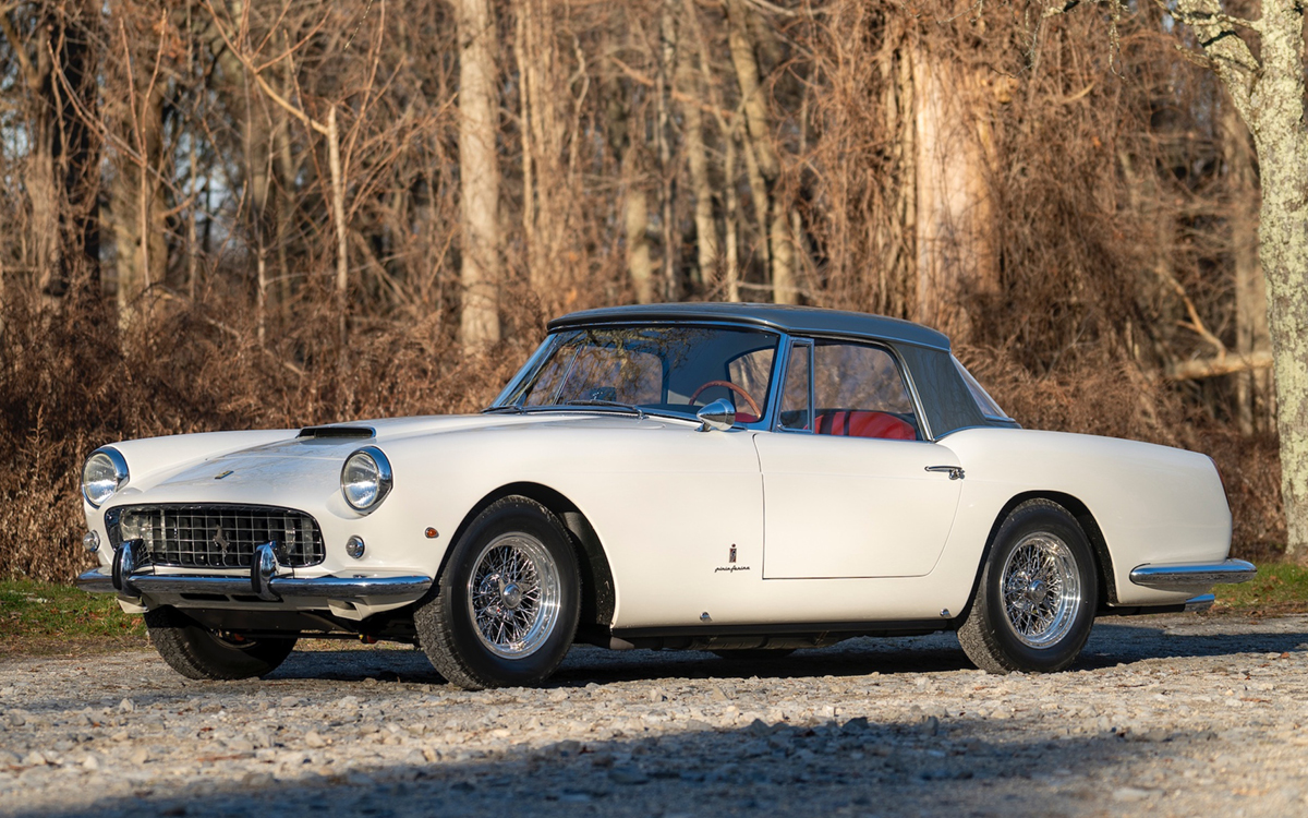 White 1961 Ferrari 250 GT Cabriolet Series II with hardtop