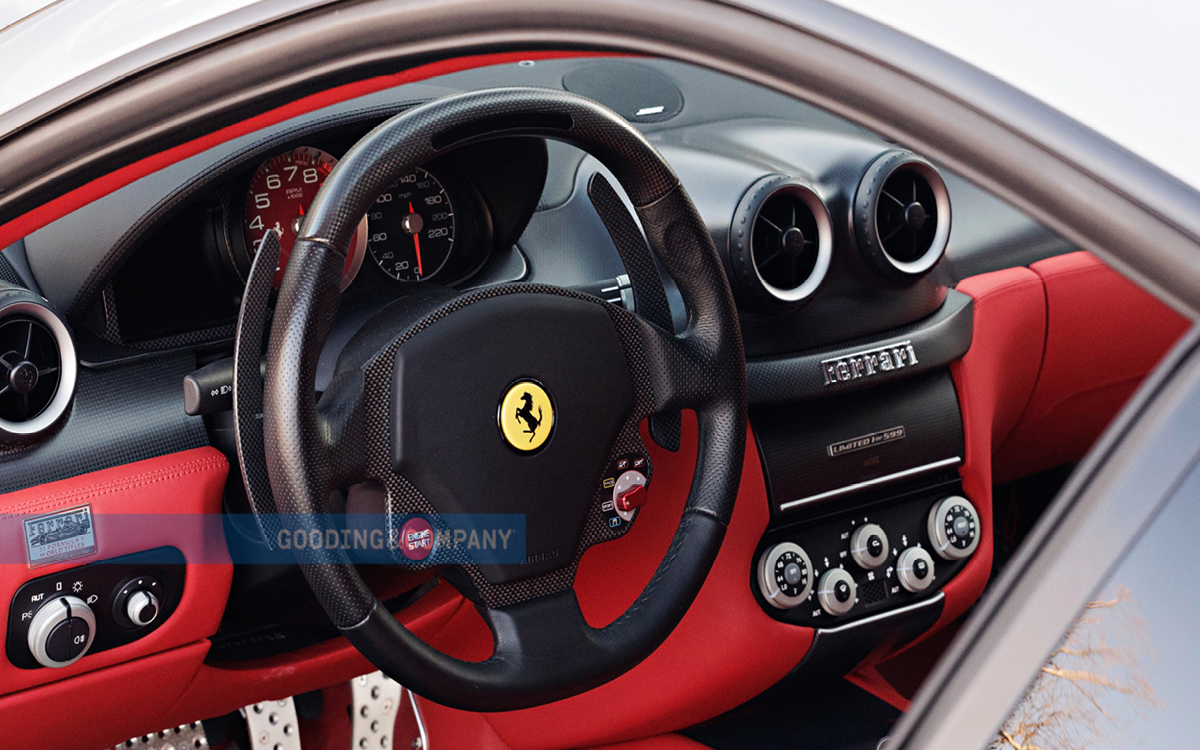 Silver Ferrari 599 GTO Steering Wheel