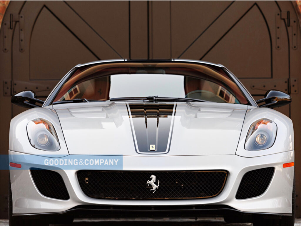 Silver Ferrari 599 GTO Front View