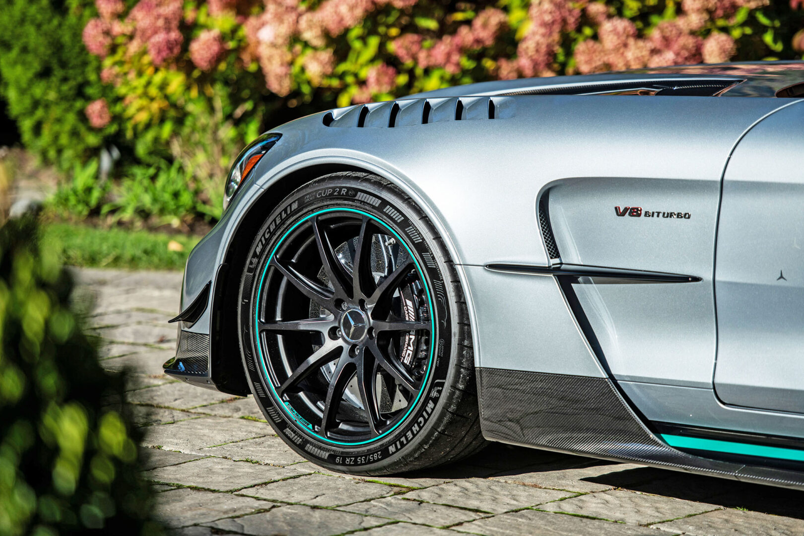 Silver Mercedes-AMG GT Black Series One Edition