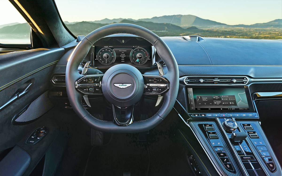 2025 Aston Martin Vantage dashboard view